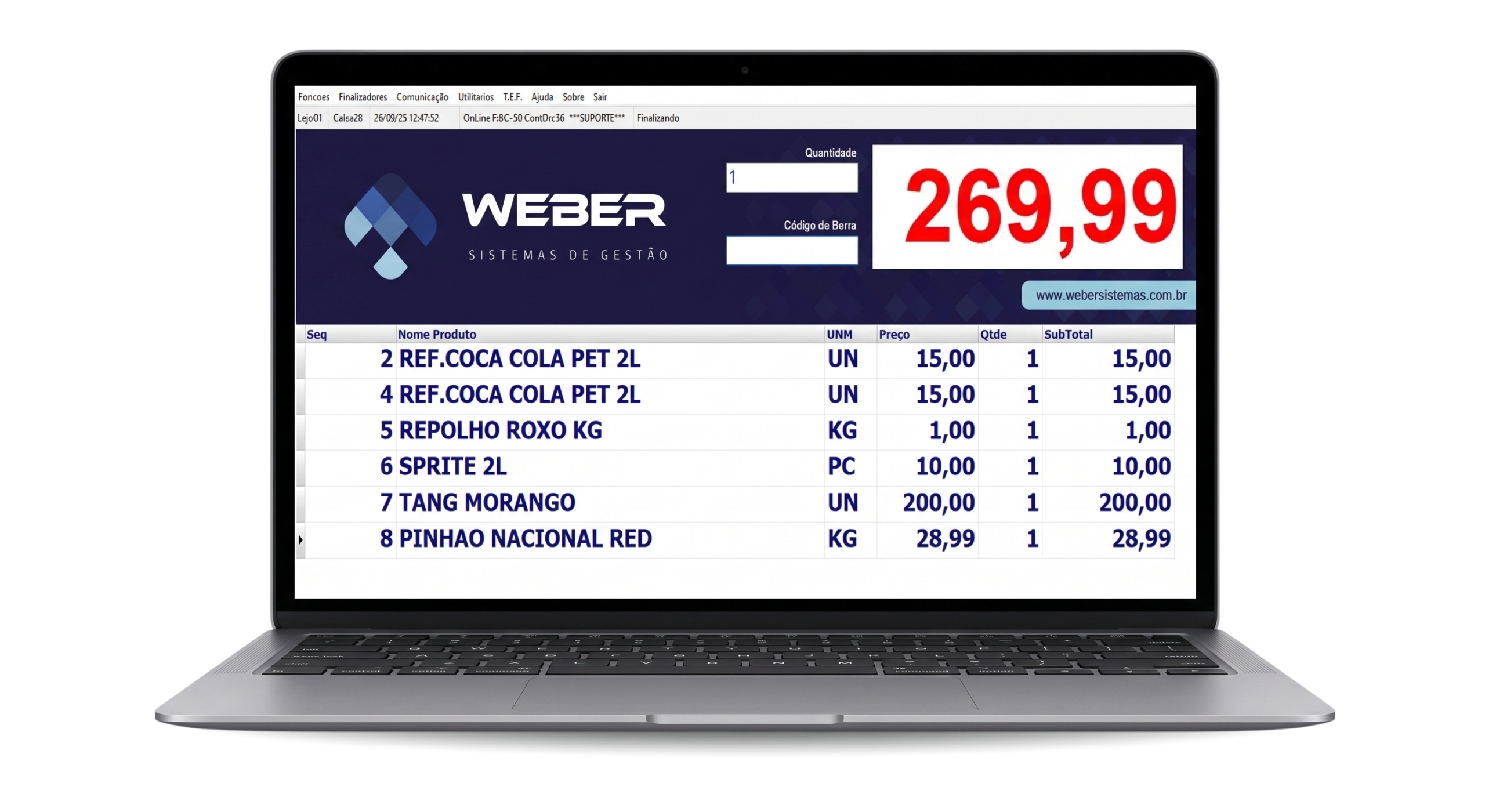 PDV Weber - Frente de Caixa